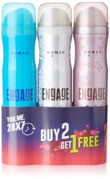 Engage Spell and Drizzle Deo with Free O'Whiff Deo, 150ml  at Amazon
